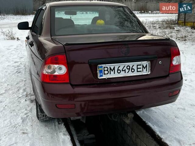 Красный ВАЗ 2170 Priora, объемом двигателя 1.6 л и пробегом 230 тыс. км за 2500 $, фото 1 на Automoto.ua