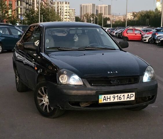 Черный ВАЗ 2172 Priora, объемом двигателя 1.6 л и пробегом 161 тыс. км за 1404 $, фото 1 на Automoto.ua