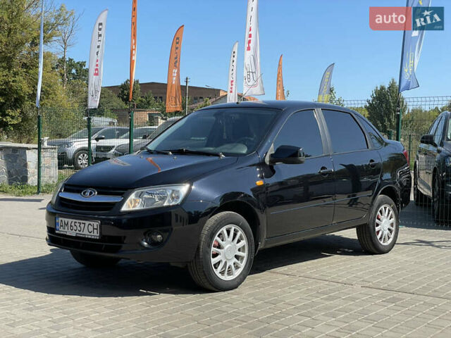 Чорний ВАЗ 2190 Гранта, об'ємом двигуна 1.6 л та пробігом 128 тис. км за 4599 $, фото 1 на Automoto.ua