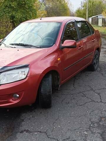 Красный ВАЗ 2190 Гранта, объемом двигателя 1.6 л и пробегом 155 тыс. км за 2550 $, фото 1 на Automoto.ua