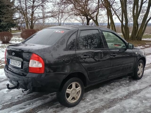 Черный ВАЗ Калина, объемом двигателя 2 л и пробегом 100 тыс. км за 1500 $, фото 1 на Automoto.ua