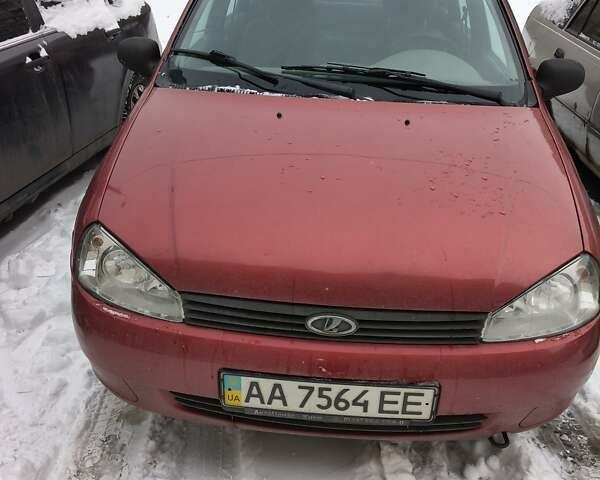 Красный ВАЗ Калина, объемом двигателя 1.6 л и пробегом 95 тыс. км за 2100 $, фото 1 на Automoto.ua