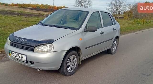 Сірий ВАЗ Калина, об'ємом двигуна 1.6 л та пробігом 124 тис. км за 1600 $, фото 1 на Automoto.ua