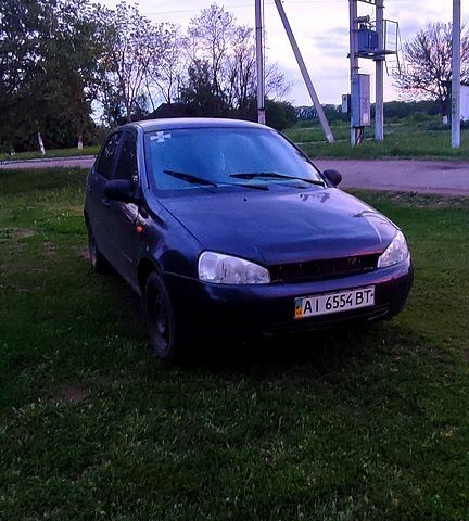 Синий ВАЗ Kalina, объемом двигателя 1.4 л и пробегом 80 тыс. км за 1500 $, фото 1 на Automoto.ua