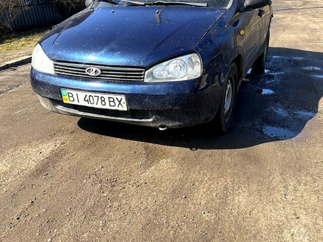 Синий ВАЗ Kalina, объемом двигателя 1.4 л и пробегом 74 тыс. км за 1000 $, фото 1 на Automoto.ua