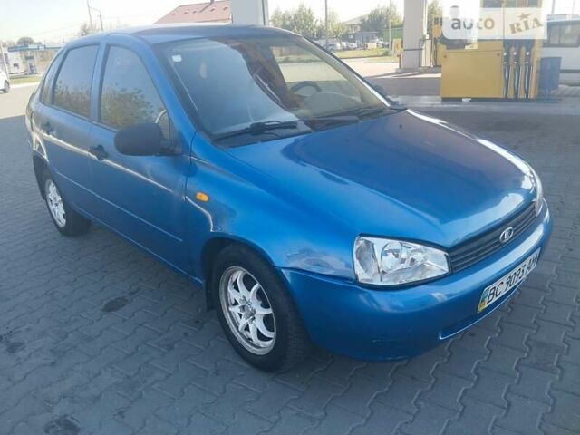 Синий ВАЗ Калина, объемом двигателя 1.6 л и пробегом 250 тыс. км за 1050 $, фото 1 на Automoto.ua