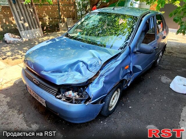 Синий ВАЗ Kalina, объемом двигателя 1.6 л и пробегом 240 тыс. км за 800 $, фото 1 на Automoto.ua