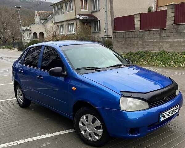 Синий ВАЗ Калина, объемом двигателя 1.6 л и пробегом 130 тыс. км за 2100 $, фото 1 на Automoto.ua