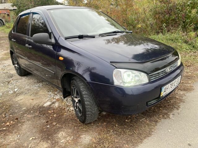 Синий ВАЗ Калина, объемом двигателя 1.4 л и пробегом 116 тыс. км за 1800 $, фото 1 на Automoto.ua