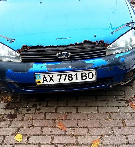 Синий ВАЗ Kalina, объемом двигателя 1.6 л и пробегом 200 тыс. км за 1000 $, фото 1 на Automoto.ua