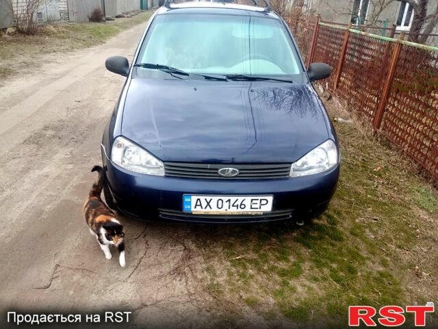 Синий ВАЗ Калина, объемом двигателя 1.4 л и пробегом 203 тыс. км за 1800 $, фото 1 на Automoto.ua