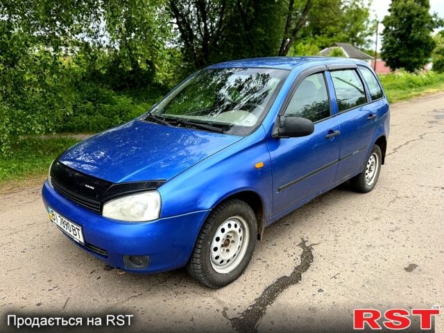Синий ВАЗ Kalina, объемом двигателя 1.6 л и пробегом 190 тыс. км за 2100 $, фото 1 на Automoto.ua