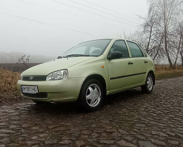 Зеленый ВАЗ Калина, объемом двигателя 1.6 л и пробегом 138 тыс. км за 2500 $, фото 1 на Automoto.ua