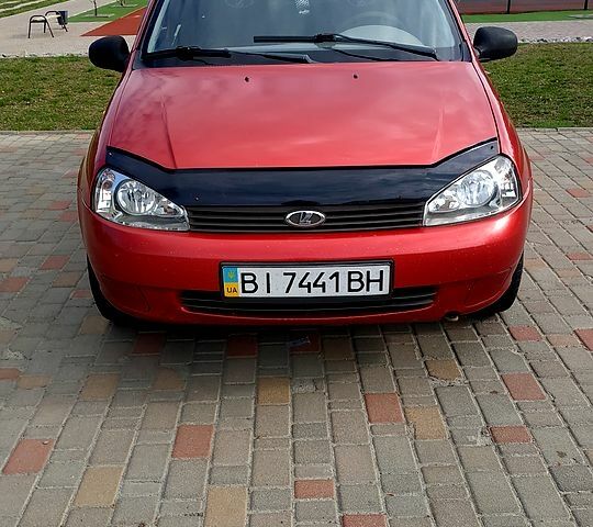 Красный ВАЗ Lada Kalina, объемом двигателя 1.6 л и пробегом 245 тыс. км за 2200 $, фото 1 на Automoto.ua