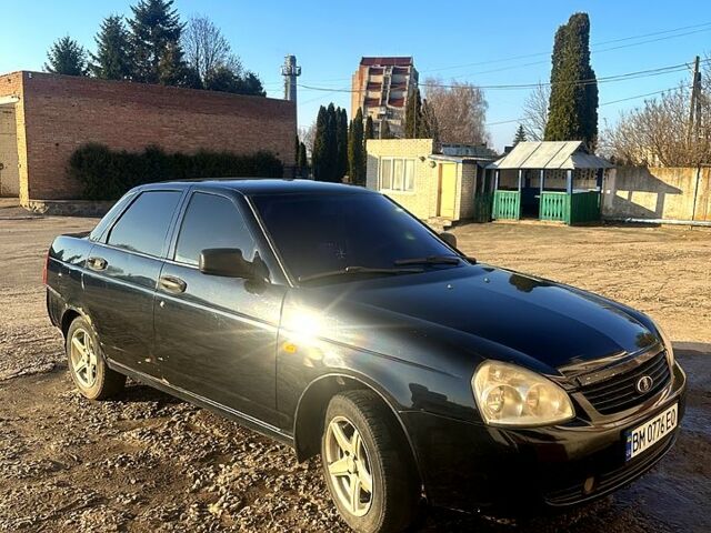 Черный ВАЗ Priora, объемом двигателя 1.6 л и пробегом 270 тыс. км за 1600 $, фото 1 на Automoto.ua
