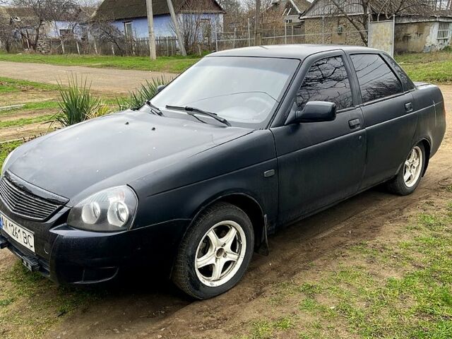 Черный ВАЗ Priora, объемом двигателя 1.6 л и пробегом 227 тыс. км за 1300 $, фото 1 на Automoto.ua