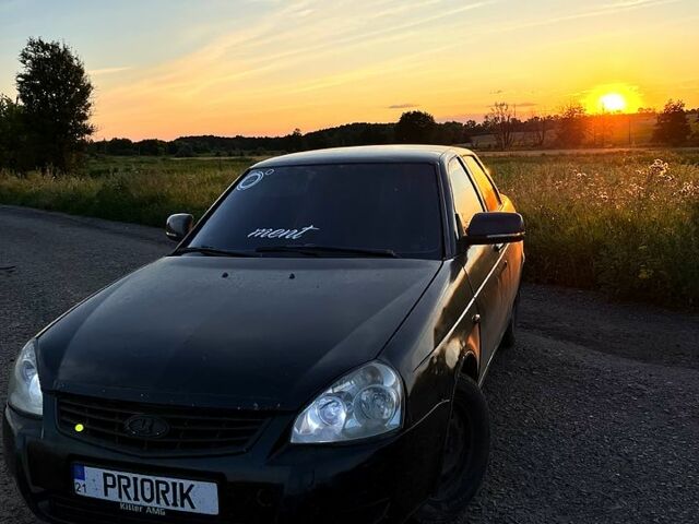 Чорний ВАЗ Priora, об'ємом двигуна 1.6 л та пробігом 220 тис. км за 1750 $, фото 1 на Automoto.ua