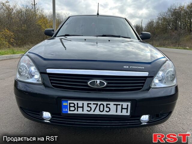 Черный ВАЗ Priora, объемом двигателя 1.6 л и пробегом 105 тыс. км за 4000 $, фото 1 на Automoto.ua