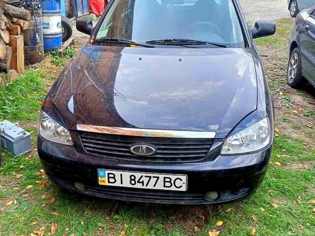 Черный ВАЗ Priora, объемом двигателя 1.6 л и пробегом 330 тыс. км за 3500 $, фото 1 на Automoto.ua