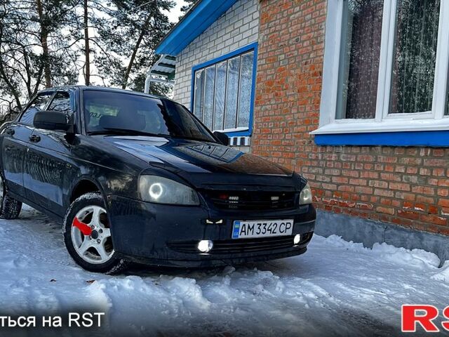 Черный ВАЗ Priora, объемом двигателя 1.6 л и пробегом 20000 тыс. км за 1300 $, фото 1 на Automoto.ua