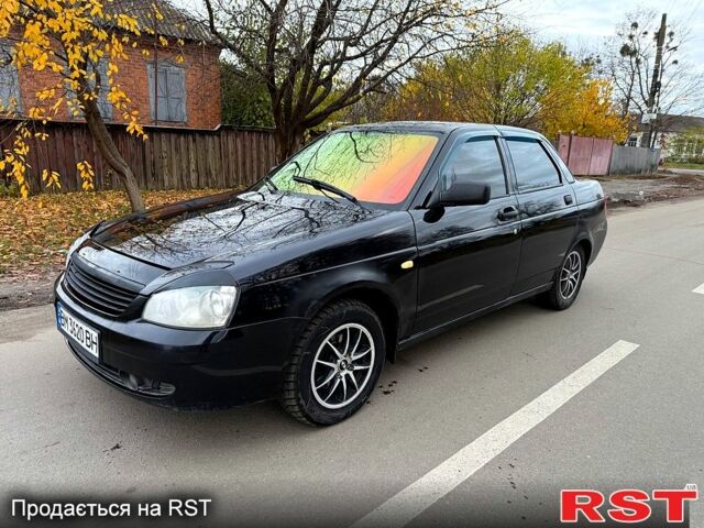 Черный ВАЗ Priora, объемом двигателя 1.6 л и пробегом 185 тыс. км за 2250 $, фото 1 на Automoto.ua