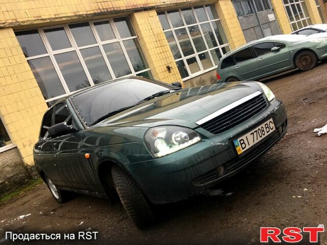 Зеленый ВАЗ Priora, объемом двигателя 1.6 л и пробегом 203 тыс. км за 3000 $, фото 1 на Automoto.ua