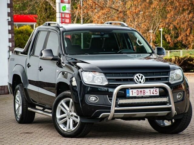 Черный Фольксваген Амарок, объемом двигателя 2 л и пробегом 153 тыс. км за 4725 $, фото 1 на Automoto.ua