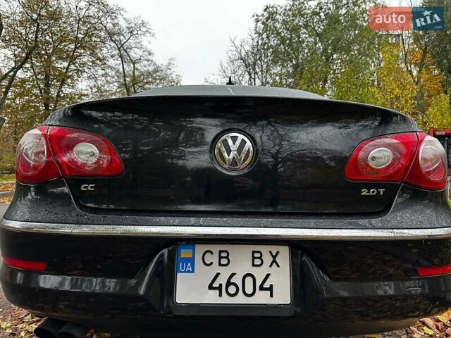 Чорний Фольксваген CC / Passat CC, об'ємом двигуна 1.98 л та пробігом 227 тис. км за 9500 $, фото 1 на Automoto.ua