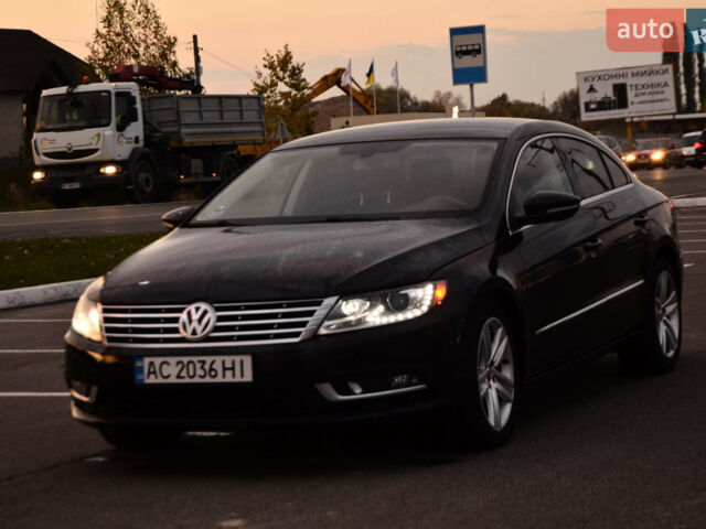 Черный Фольксваген CC / Passat CC, объемом двигателя 1.98 л и пробегом 200 тыс. км за 7500 $, фото 1 на Automoto.ua