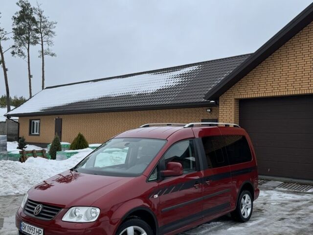 Красный Фольксваген Кадди, объемом двигателя 1.9 л и пробегом 252 тыс. км за 9850 $, фото 1 на Automoto.ua