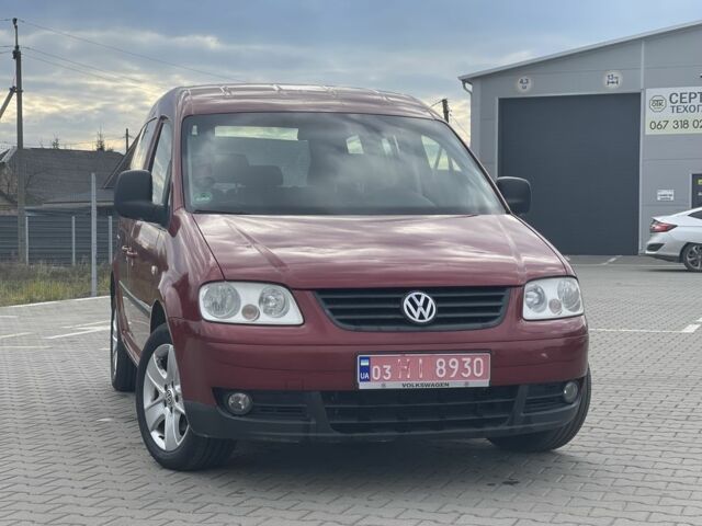 Красный Фольксваген Кадди, объемом двигателя 1.6 л и пробегом 173 тыс. км за 7300 $, фото 1 на Automoto.ua