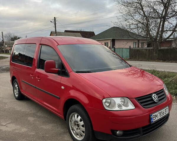 Красный Фольксваген Кадди, объемом двигателя 1.6 л и пробегом 218 тыс. км за 7200 $, фото 1 на Automoto.ua