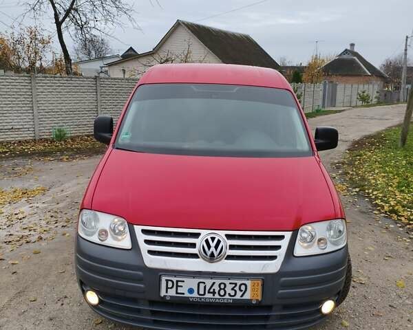 Червоний Фольксваген Кадді, об'ємом двигуна 2 л та пробігом 188 тис. км за 9300 $, фото 1 на Automoto.ua
