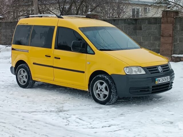 Жовтий Фольксваген Кадді, об'ємом двигуна 1.97 л та пробігом 175 тис. км за 4550 $, фото 1 на Automoto.ua