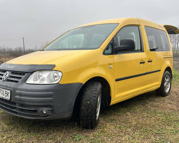 Желтый Фольксваген Кадди, объемом двигателя 1.9 л и пробегом 298 тыс. км за 5100 $, фото 1 на Automoto.ua