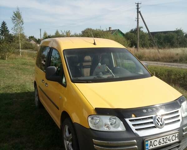 Жовтий Фольксваген Кадді, об'ємом двигуна 1.97 л та пробігом 230 тис. км за 4200 $, фото 1 на Automoto.ua