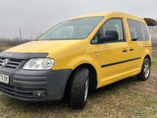 Желтый Фольксваген Кадди, объемом двигателя 1.9 л и пробегом 297 тыс. км за 5250 $, фото 1 на Automoto.ua