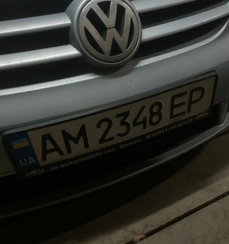 Синий Фольксваген Гольф Плюс, объемом двигателя 1.9 л и пробегом 220 тыс. км за 8000 $, фото 1 на Automoto.ua