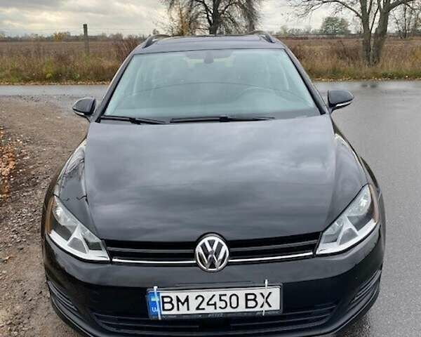 Черный Фольксваген Гольф Спортсван, объемом двигателя 1.78 л и пробегом 189 тыс. км за 12500 $, фото 1 на Automoto.ua