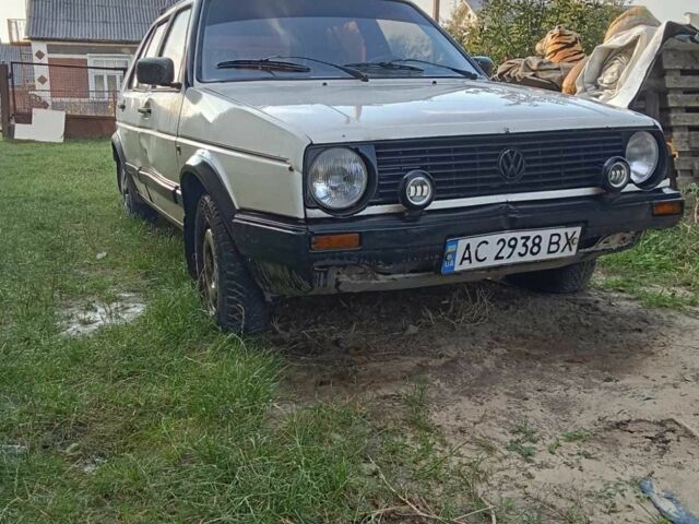 Белый Фольксваген Гольф, объемом двигателя 1.3 л и пробегом 200 тыс. км за 700 $, фото 1 на Automoto.ua