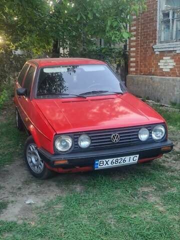 Красный Фольксваген Гольф, объемом двигателя 1.6 л и пробегом 400 тыс. км за 2600 $, фото 1 на Automoto.ua