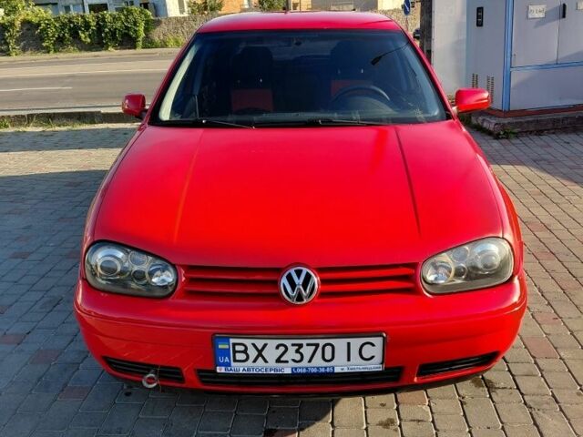 Красный Фольксваген Гольф, объемом двигателя 1.9 л и пробегом 363 тыс. км за 3700 $, фото 1 на Automoto.ua