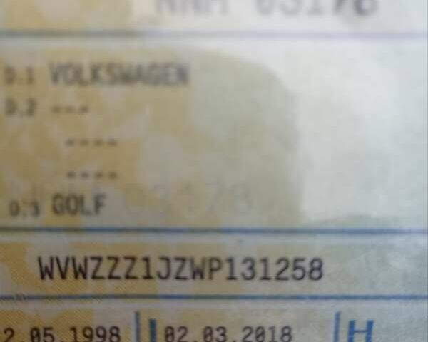 Серый Фольксваген Гольф, объемом двигателя 1.9 л и пробегом 300 тыс. км за 1300 $, фото 1 на Automoto.ua