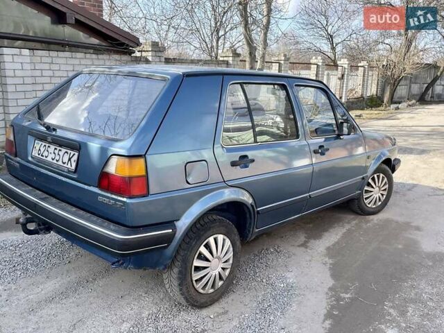 Синий Фольксваген Гольф, объемом двигателя 1.6 л и пробегом 215 тыс. км за 1450 $, фото 1 на Automoto.ua