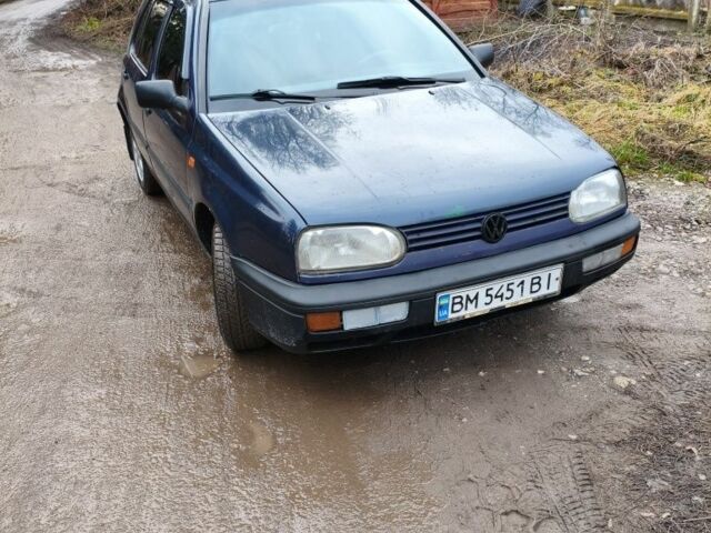 Синий Фольксваген Гольф, объемом двигателя 1.9 л и пробегом 191 тыс. км за 2700 $, фото 1 на Automoto.ua