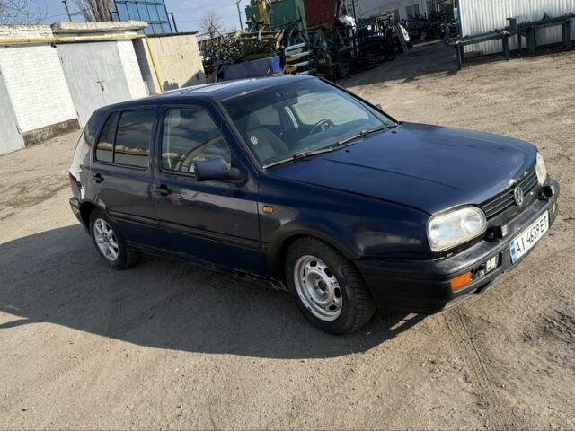 Синий Фольксваген Гольф, объемом двигателя 1.9 л и пробегом 211 тыс. км за 1600 $, фото 1 на Automoto.ua
