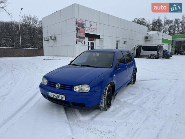 Синий Фольксваген Гольф, объемом двигателя 1.98 л и пробегом 290 тыс. км за 3600 $, фото 1 на Automoto.ua