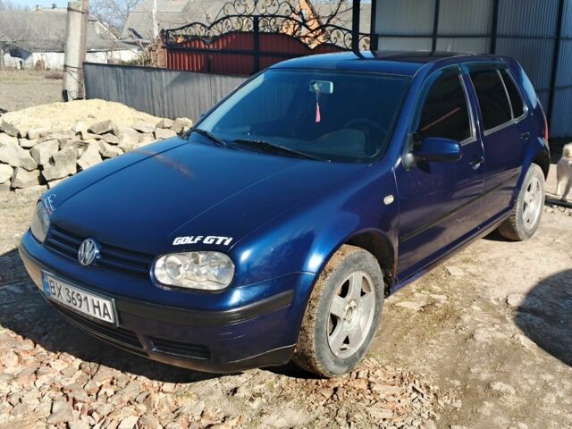 Синий Фольксваген Гольф, объемом двигателя 1.9 л и пробегом 279 тыс. км за 3800 $, фото 1 на Automoto.ua