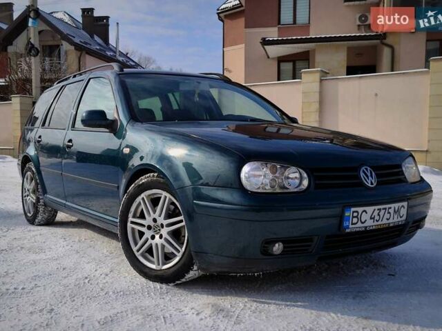 Зеленый Фольксваген Гольф, объемом двигателя 1.6 л и пробегом 263 тыс. км за 4200 $, фото 1 на Automoto.ua