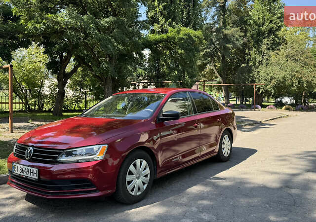 Красный Фольксваген Джетта, объемом двигателя 1.4 л и пробегом 158 тыс. км за 12250 $, фото 1 на Automoto.ua